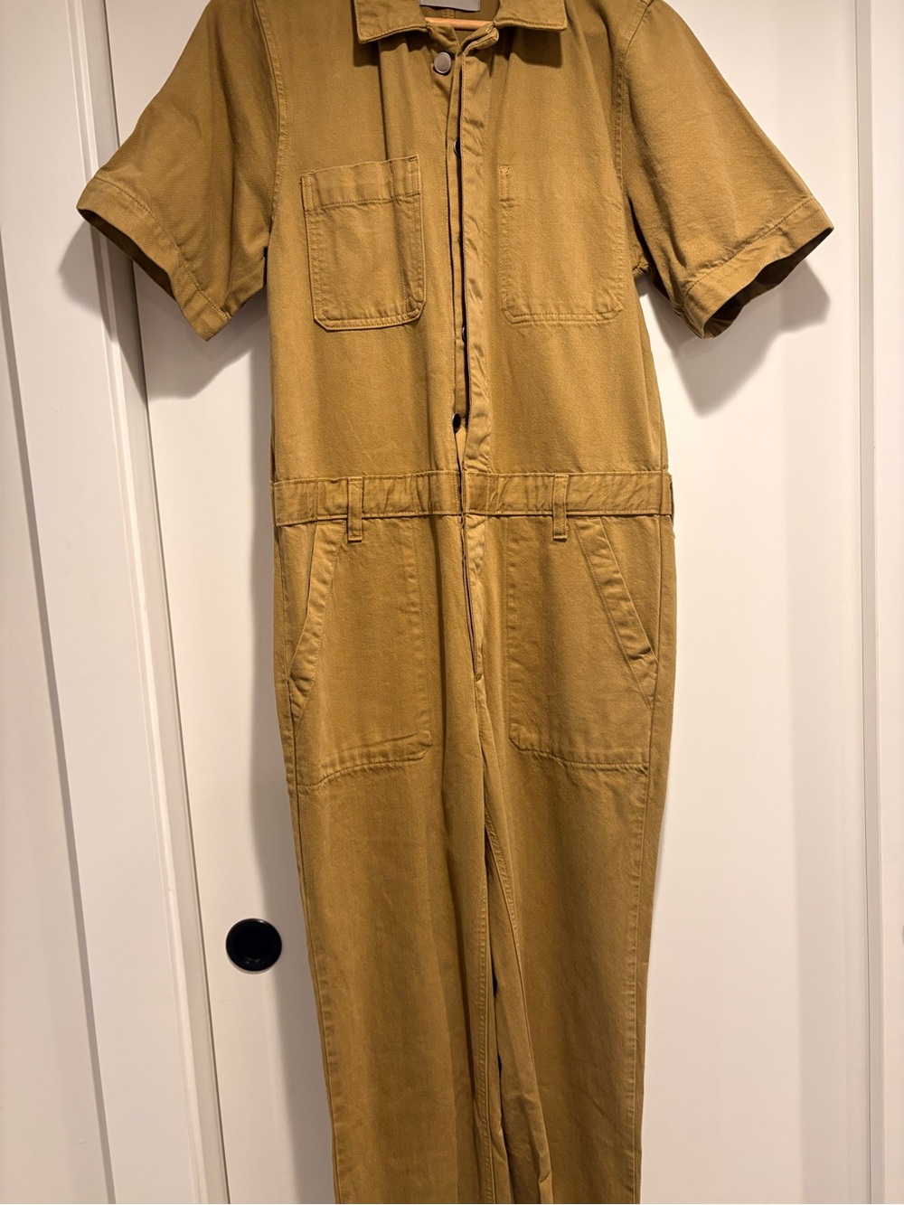EVERLANE The Supersoft Jean Coverall in Spring Fennel NWOT - Picture 2 of 5
